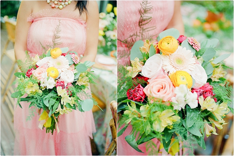 Backyard Wedding florals