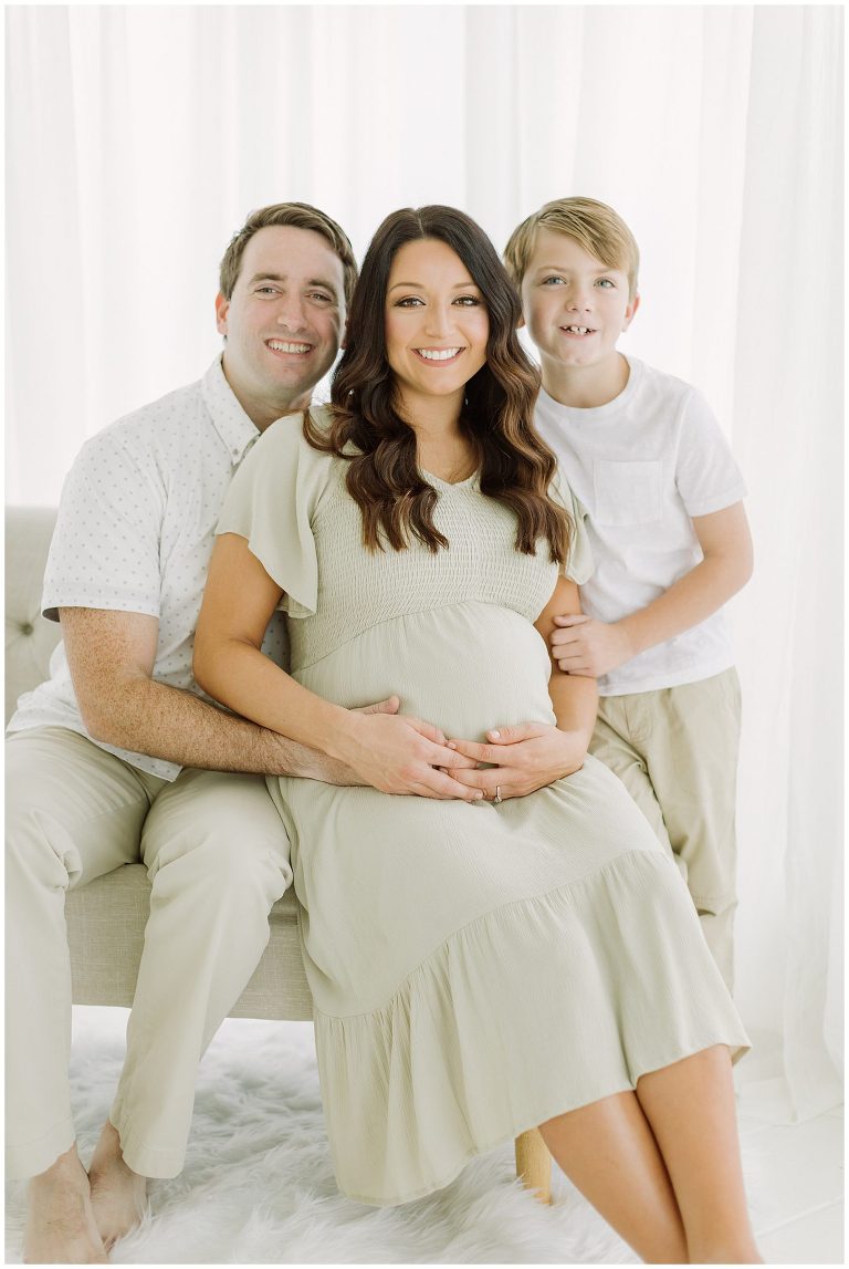 studio maternity session