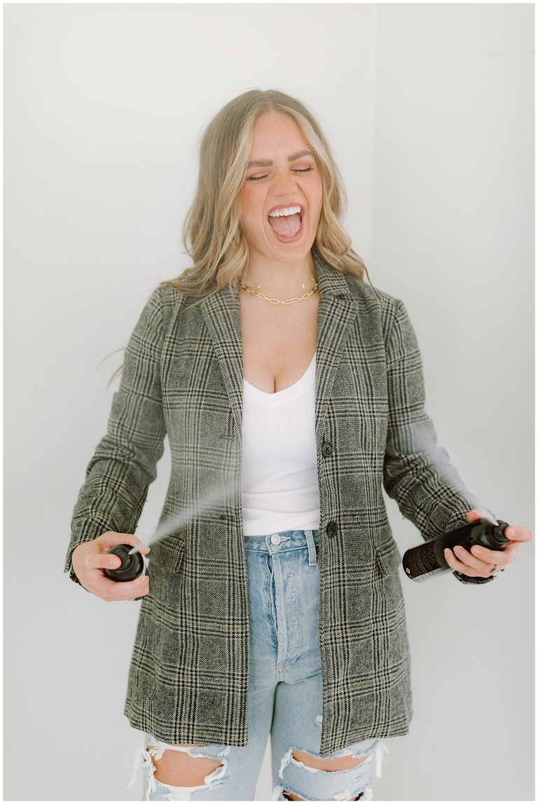 makeup and hair stylist branding session