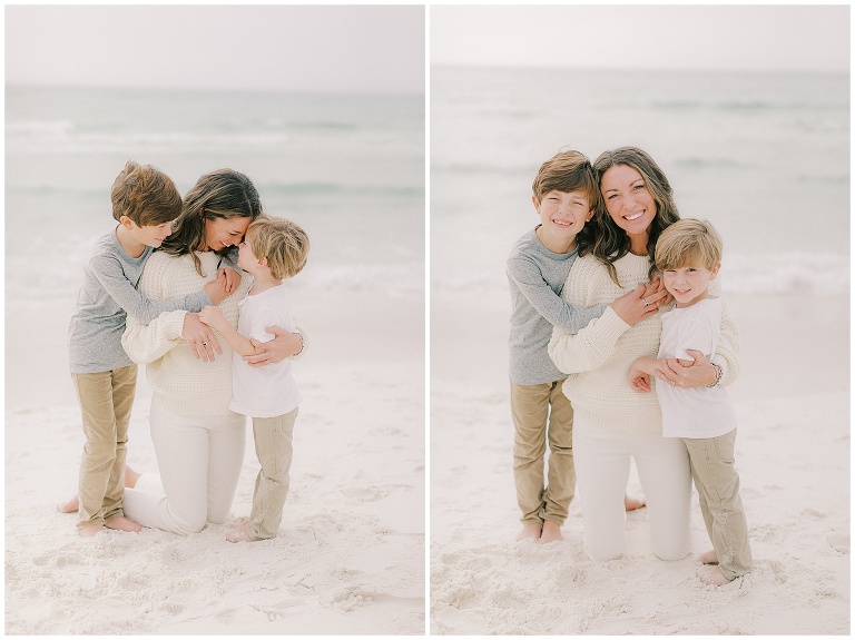 family beach session on 30a